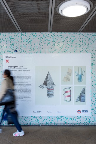 Tracing the Line, Hounslow East station, 2014 
Photograph: Benedict Johnson 