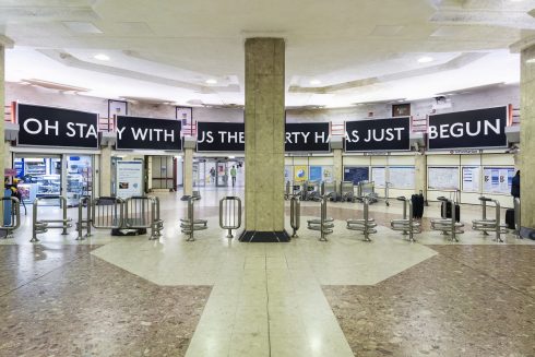 Laure Prouvost, You are deeper than what you think, Heathrow Terminal 4 station, 2019. Photo: Thierry Bal