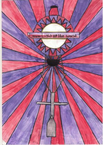 'London Light up the World' by Rafi Miah, Sankofa Poster Competition Runner Up Westminster City School 