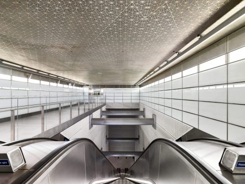 Richard Wright, 'no title', 2018. Tottenham Court Road station (Elizabeth line). Commissioned as part of The Crossrail Art Programme. Courtesy of the artist and Gagosian. Photo: GG Archard, 2022 