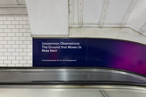 Rhea Storr, ‘Uncommon Observations: The Ground that Moves Us’, 2022. Notting Hill Gate station. Commissioned by Art on the Underground. Courtesy the artist. Photo: Thierry Bal 