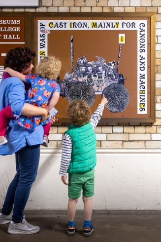Kid's Trail in the South Kensington tunnels in connection with Monster Chetwynd's 'Pond Life: Albertopolis and the Lily', a major new commission at Gloucester Road. Photo: Benedict Johnson, 2023