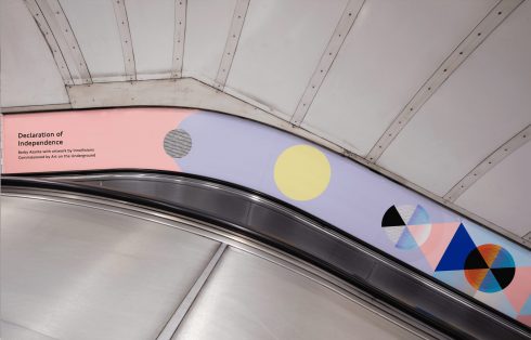 Barby Asante 'Declaration of Independence', 2023. Notting Hill Gate station. Photo: Thierry Bal